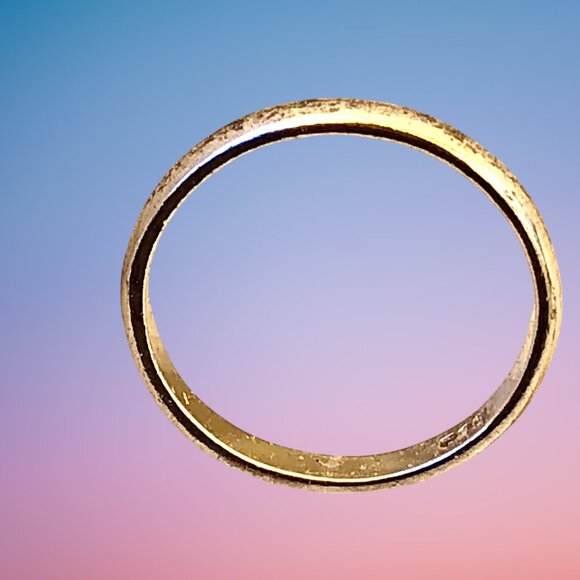 Sterling Silver Smooth Thin Band Ring Size 8 - Picture 14 of 15